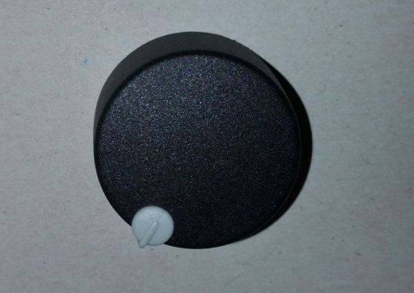 MERKLE Forgatógomb 31mm fekete - jelölő skálával